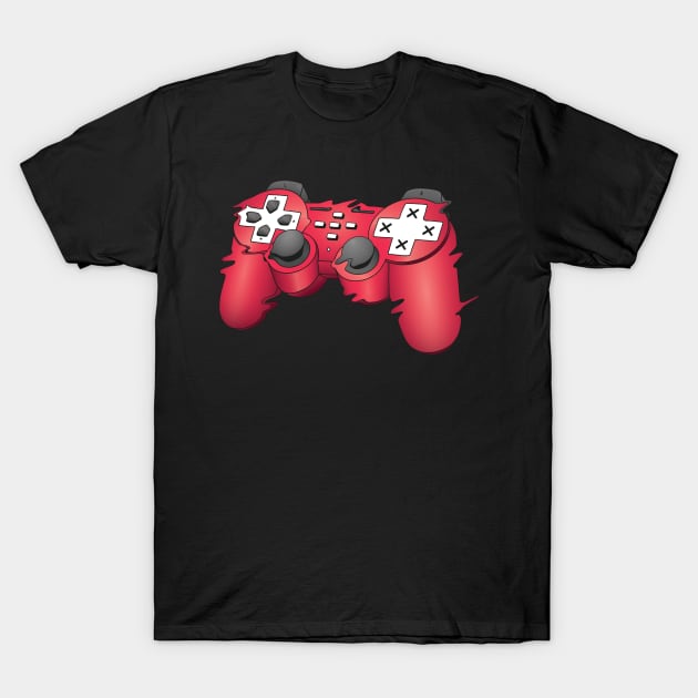 Glitched Joystick for gamers T-Shirt by EquilibriumArt